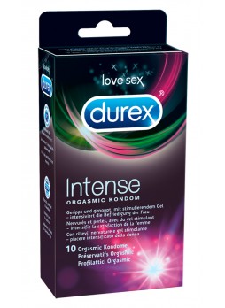 Durex Intense Orgasmic - bordázott és pontozott óvszer(10db) -