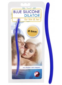 DILATOR - kék szilikon húgycsőtágító dildó (6mm)