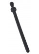DILATOR - üreges szilikon húgycső dildó - fekete (7mm)