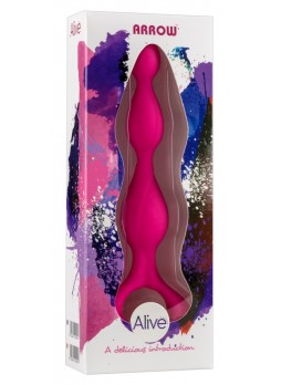 Alove Arrow - gömbös anál dildó (pink)