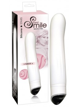 SMILE Easy - hajlított vibrátor (fehér)