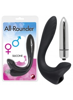 All-Rounder - G-pont és prosztata vibrátor (fekete)