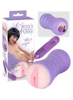 Gina - vibráló puncija (natúr-lila)