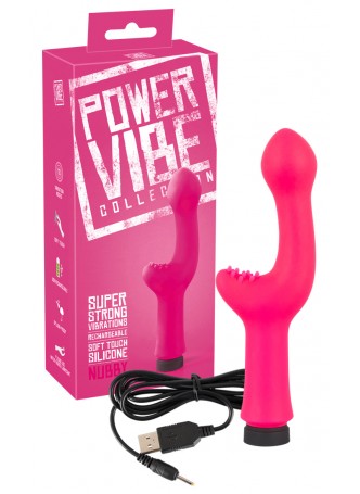 Power Vibe Nubby - akkus csiklóizgatós vibrátor (pink)