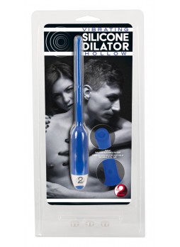 DILATOR - üreges szilikon húgycsővibrátor - kék (7mm)
