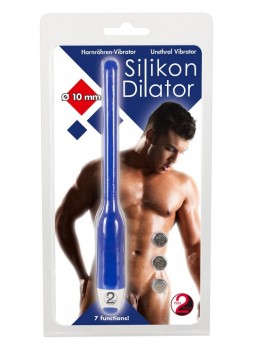 DILATOR - szilikon húgycsővibrátor - kék (10mm)