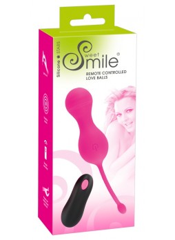 SMILE Love Balls - akkus, rádiós vibrációs tojás (pink)