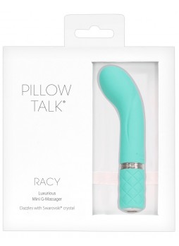 Pillow Talk Racy - akkus, keskeny G-pont vibrátor (türkiz)