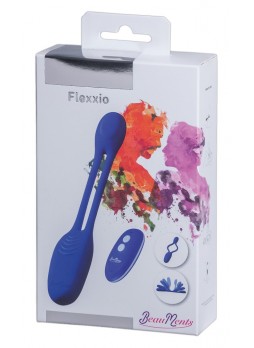 BeauMents Flexxio - akkus, rádiós 2 motoros párvibrátor (kék)