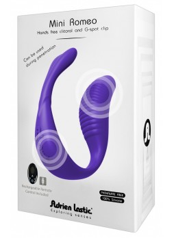 Adrien Lastic Mini Romeo - akkus, rádiós párvibrátor (lila)