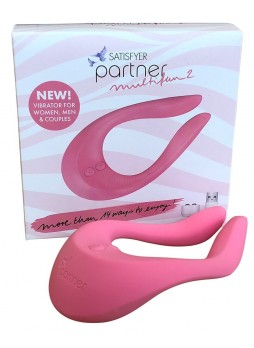 Satisfyer PARTNER Multifun 2 -akkus párvibrátor (pink)