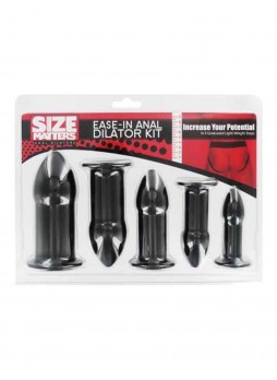 Ease-In Anal Dilator - anál dildó szett - fekete (5 részes)