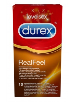 Durex Real Feel - latexmentes óvszer (10db)