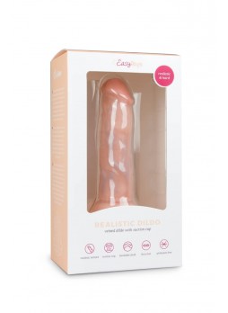 Easytoys - tapadótalpas élethű dildó (15,5cm) - natúr