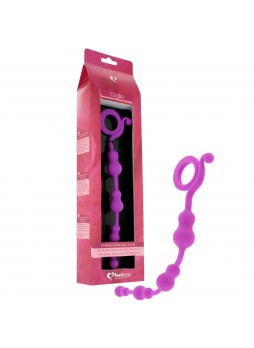FEELZTOYS Cogilia - szilikon anál gyöngysor dildó (lila)
