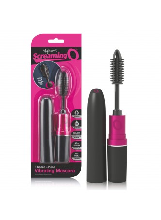 Screaming Mascara - spirál vibrátor (fekete-pink)
