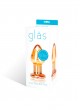 GLAS Over Easy - üveg anál dildó (arany)