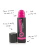 Screaming Lip Balm - rúzs vibrátor (fekete-pink)