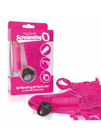 MySecret Screaming Pant - rádiós vibrációs bugyi (pink)
