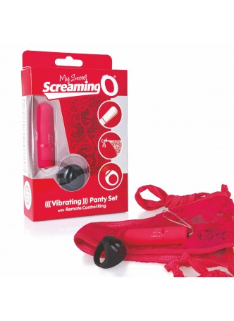 MySecret Screaming Pant - rádiós vibrációs bugyi (piros)