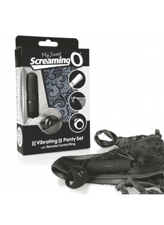 MySecret Screaming Pant - rádiós vibrációs bugyi (fekete)