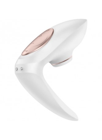 Satisfyer Pro 4 - akkus csiklóizgatós párvibrátor (fehér)