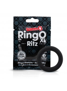 Screaming O Ritz XL - szilikon péniszgyűrű (fekete)