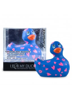 My Duckie Romance 2.0 - szíves kacsa vízálló csiklóvibrátor (kék-pink)