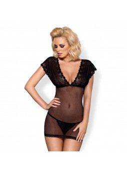 Obsessive Imperia - necc hálóruha tangával (fekete)